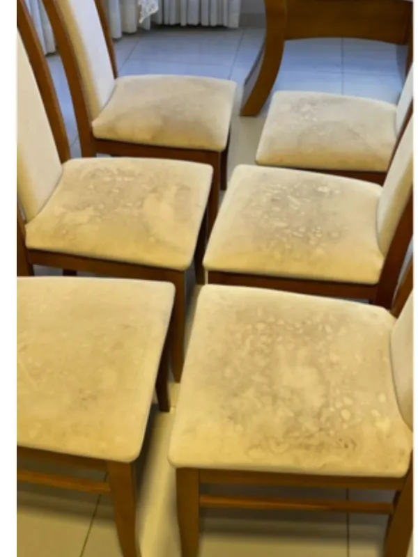 Registro inicial do estofado